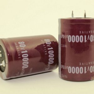 Elektrolitik Kondansatör, 10000MF, 80V, LSECON/BLACK, Elektronik Bileşenler, 35x50mm, BULK, SNAP, 2000 saat, 105°C