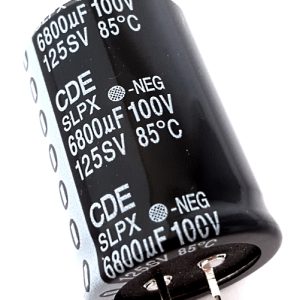 Elektrolitik Kondansatör, 6800MF, 100V, LSECON, Elektronik Bileşenler, 35x50mm, BULK, SNAP, 2000 saat, 105°C