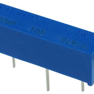 Trimpot, 3006P Serisi, 1K Ohm, Mavi Kasa, Dik Uzun Çok Turlu, Çin, Elektronik Bileşenler, Ayarlanabilir Direnç